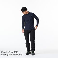 Men's Drought Thermo Zip Neck,DEEP NAVY, small image number 7