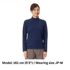 Women's Drought Quad Zip T Long Sleeve,NAVY, small image number 9