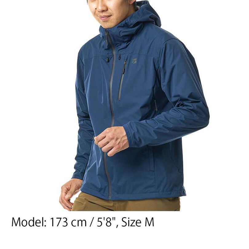 Men's Flow Wrap Hooded Jacket,BLUE GRAY, medium image number 22