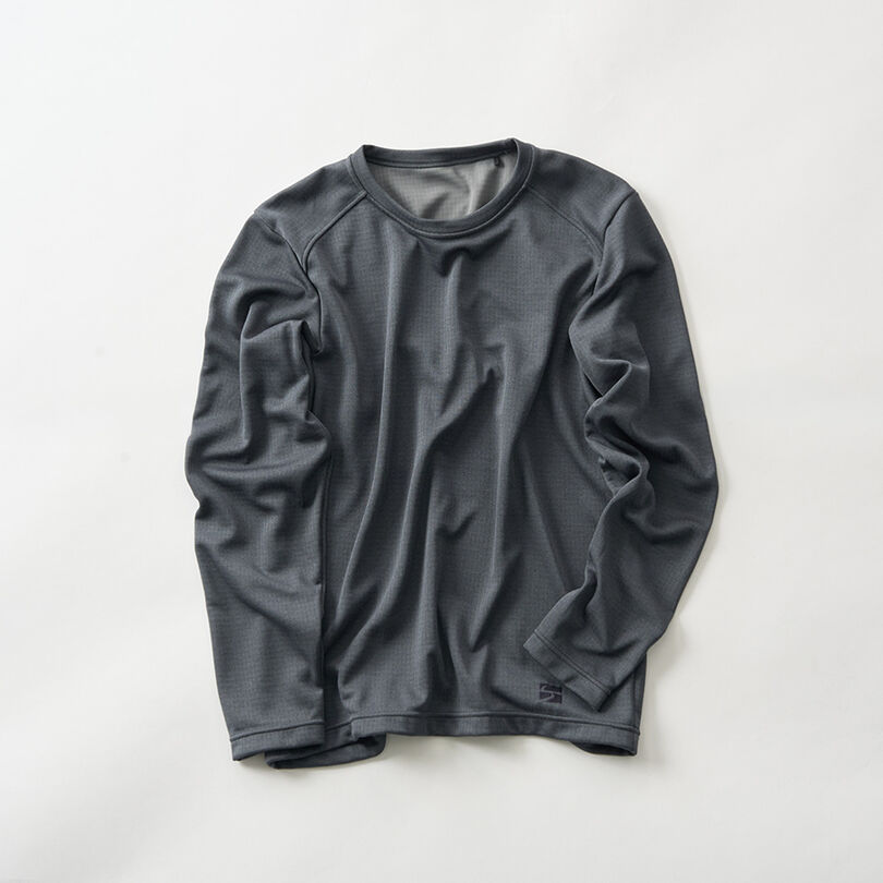 Men's Drought Largo Long Sleeve,CHARCOAL HEATHER, medium image number 3