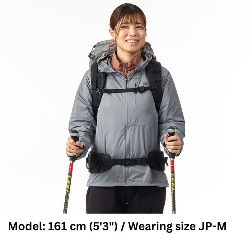 Women's Mu-Wrap Hooded Jacket,BLACK MICA, medium image number 9