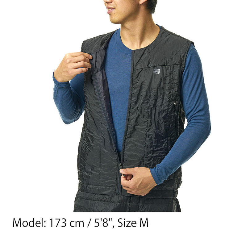 Men's Polygon UL Vest,BLACK, medium image number 2