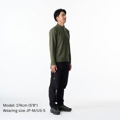 Men's Drought Largo Zip Neck,CHARCOAL HEATHER, small image number 10
