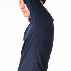 Men's Drought Thermo Zip Neck,DEEP NAVY, small image number 13