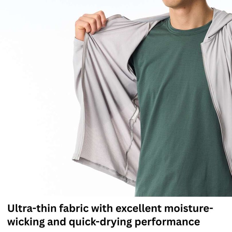 Men's Drought Shade Full Zip Hoodie,TURQUOISE GREEN, medium image number 15