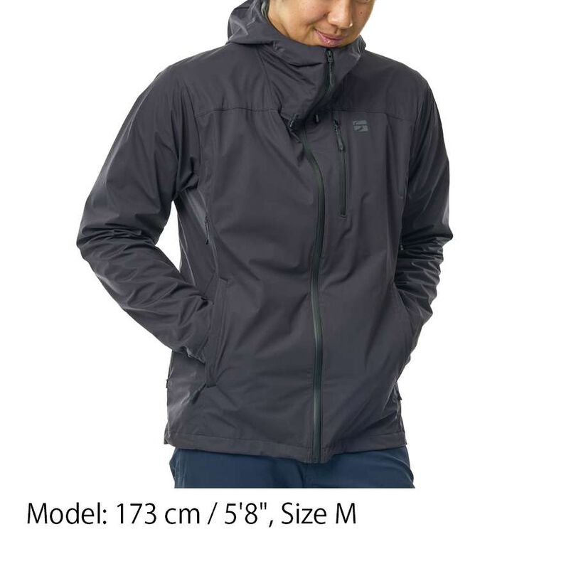 Flow Wrap Hooded Jacket BLCK M,BLACK, medium image number 3