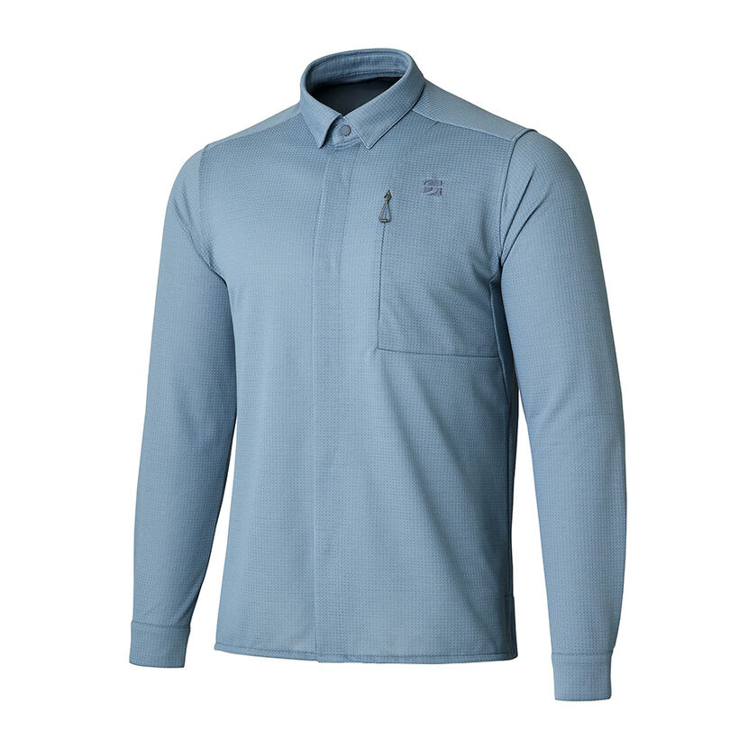 Men's Ramie Spin Knit Shirt,IVORY, medium image number 2
