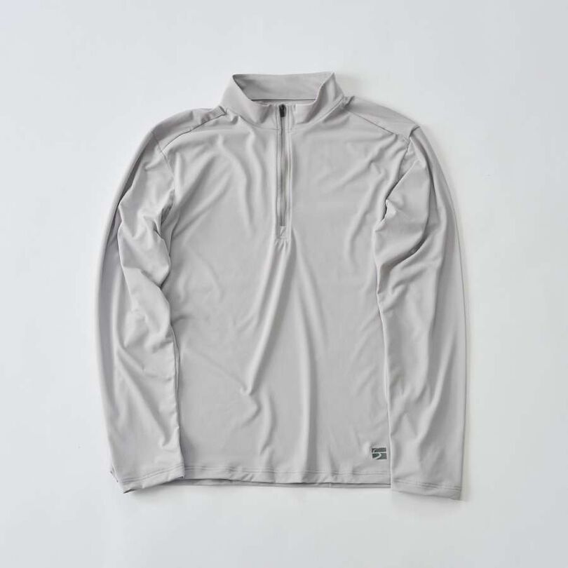 Men's Drought Shade Zip Neck,NAVY, medium