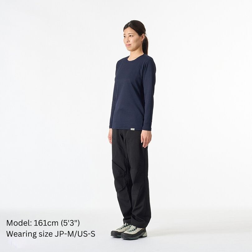 Women's Drought Thermo Long Sleeve,DEEP NAVY, medium image number 2