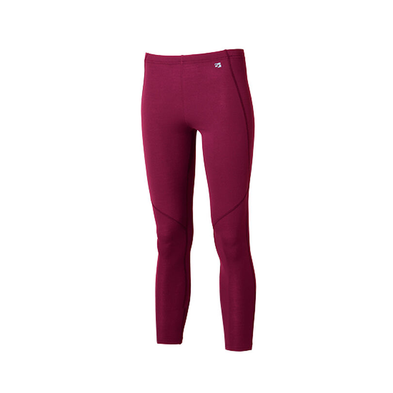 Women's Merino Spin Thermo Tights,WINE RED, medium image number 0
