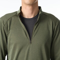 Men's Drought Largo Zip Neck,CHARCOAL HEATHER, small image number 17