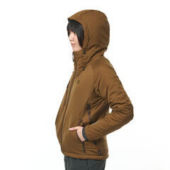 Polygon Act Hooded Jacket OKBR S,OAK BROWN, small image number 4