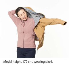 Women's Flow Wrap Hooded Jacket,BLUE GRAY, small image number 15