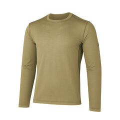 Men's Ramie Spin Air Long Sleeve Crew,COYOTE BROWN, small image number 0
