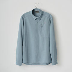 Men's Ramie Spin Knit Shirt,IVORY, small image number 8