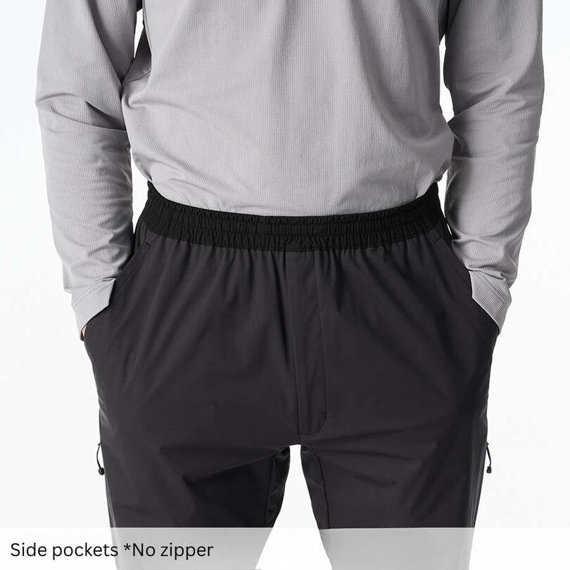 Men's Flow Wrap Pants,BLACK, medium image number 9