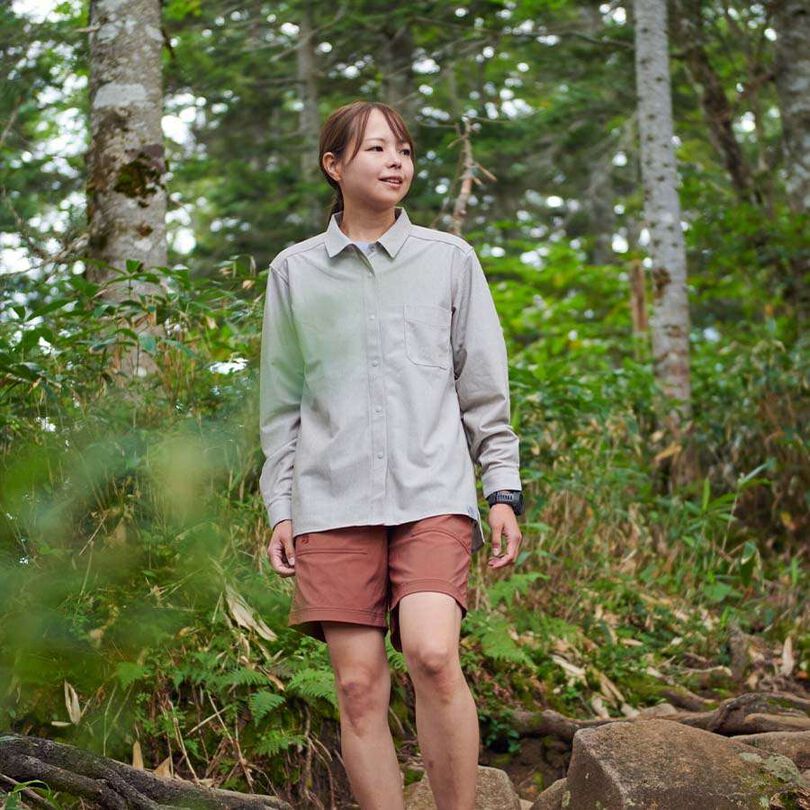 Women's Japanese Heritage Color Shirt,NAVY KIKYO, medium image number 2