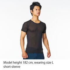 Men's Elemental Layer Short Sleeve Crew [US Size],BLACK, small image number 1