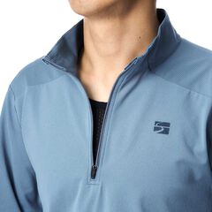 Men's Drought Quad Zip T Long Sleeve,OLIVE, small image number 4