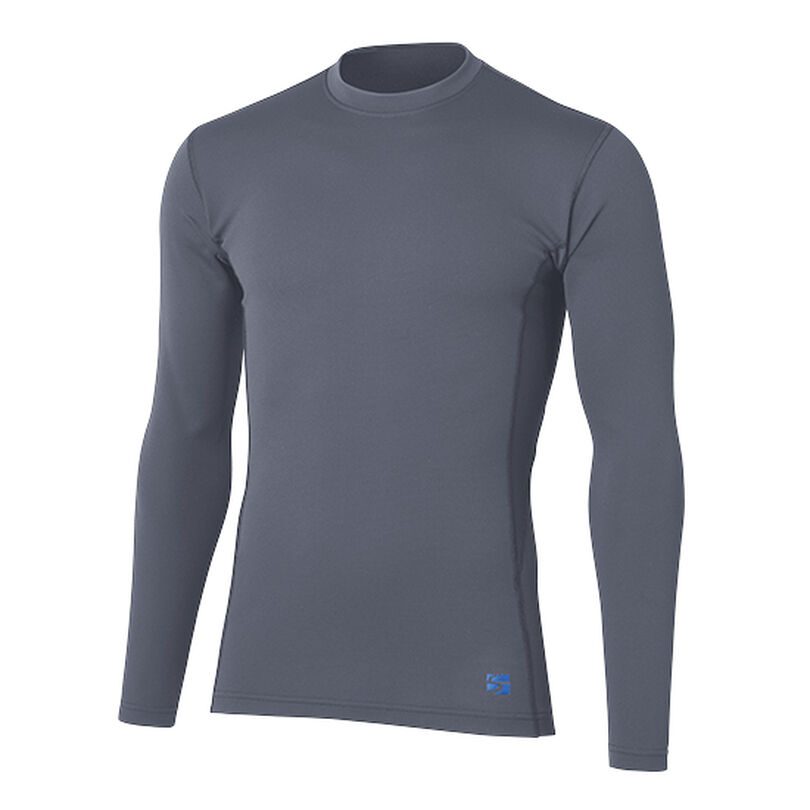 Men's Merino Spin Thermo Long Sleeve Crew,GRAY, medium image number 0