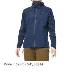 Women's Flow Wrap Hooded Jacket,BLUE GRAY, small image number 8