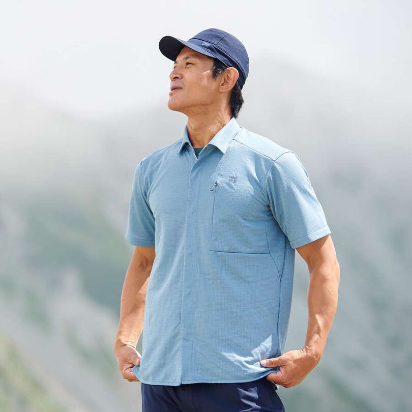 Men's Ramie Spin Knit Shirt Short Sleeve