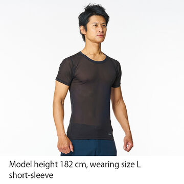 Elemental Layer Short Sleeve Crew BK S,BLACK, small image number 1