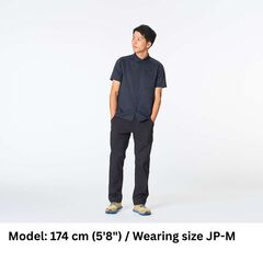 Men's Ramie Spin Knit Shirt Short Sleeve,DARK INDIGO, small image number 3