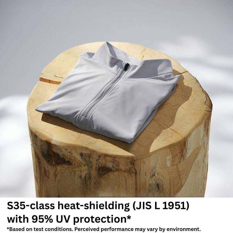 Men's Drought Shade Zip Neck,NAVY, medium image number 6