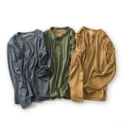 Men's Drought Largo Long Sleeve,CHARCOAL HEATHER, small image number 4