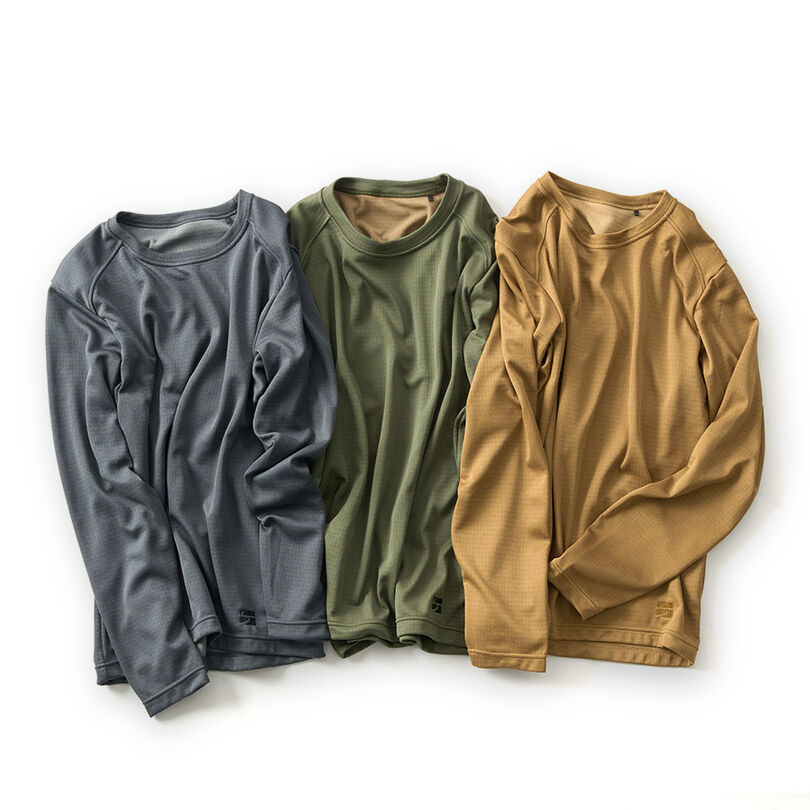 Men's Drought Largo Long Sleeve,CHARCOAL HEATHER, medium image number 4
