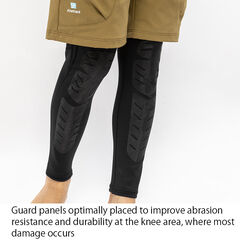 Women's Floodrush Leg Guard Tights,BLACK, small image number 2