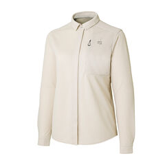 Women's Ramie Spin Knit Shirt,IVORY, small image number 0