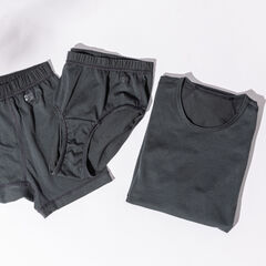 Men's Neoleaf Inner Boxer,DARK GRAY, small image number 1