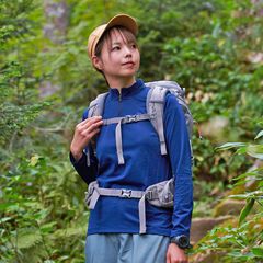 Women's Drought Quad Zip T Long Sleeve,NAVY, small image number 2