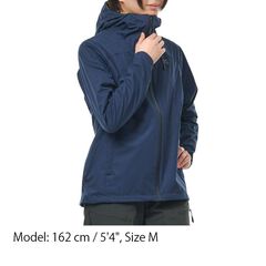 Women's Flow Wrap Hooded Jacket,BLUE GRAY, small image number 10